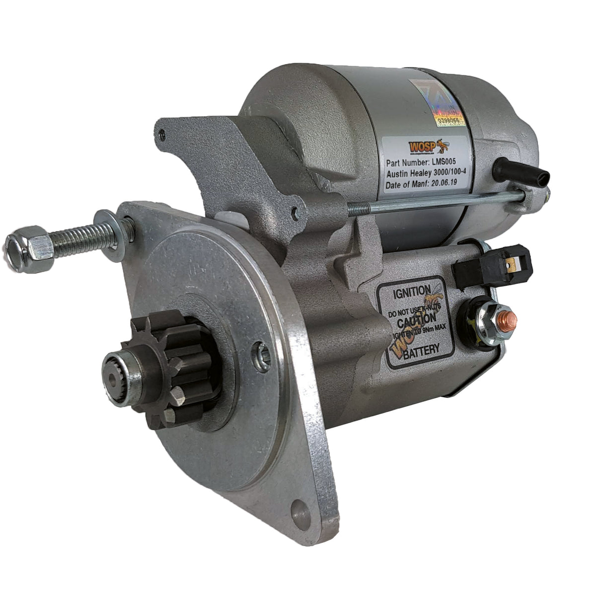 Wosp Austin Healey 100 / 3000 / 4 & 6 cyl high torque starter motor (LMS005)
