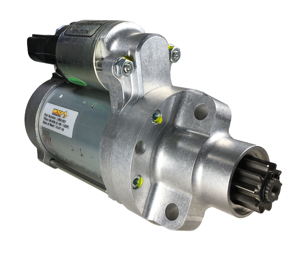 Wosp Tilton / Mini Silver Crown (10 tooth) high performance starter motor (LMS1007)