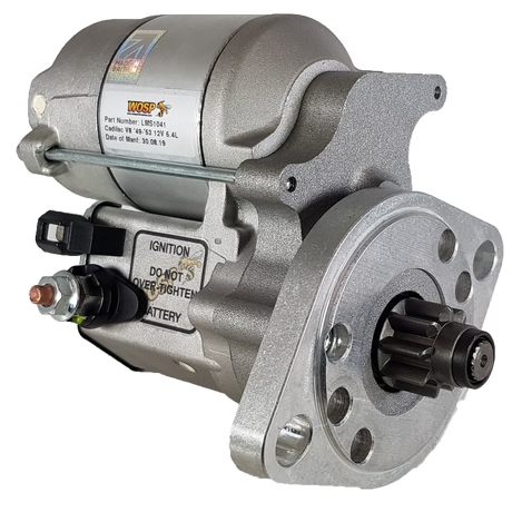 Wosp Cadillac Type 61 / 5.4L 331CI V8 (12V) motor underneath high torque starter motor (LMS1041)