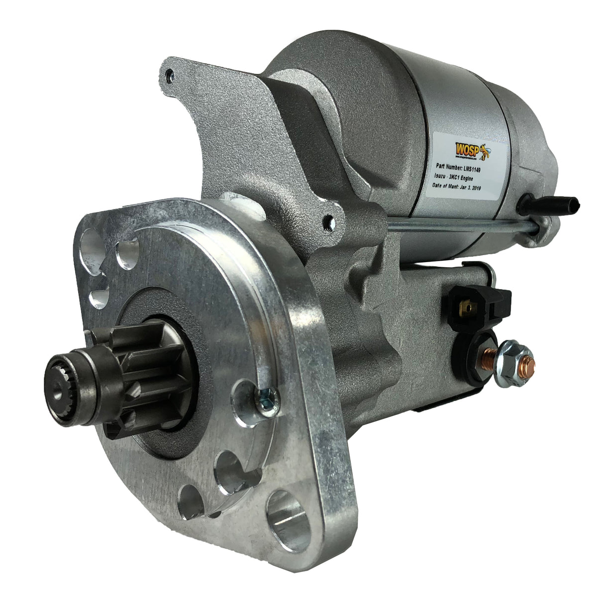 Wosp Isuzu 3KC1 Diesel engine '89-'96 high torque starter motor (LMS1149)