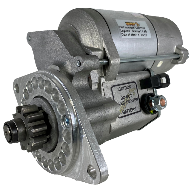 Wosp Bucher TR2800 / Leyland Sherpa 1.8D high torque starter motor (LMS1209)