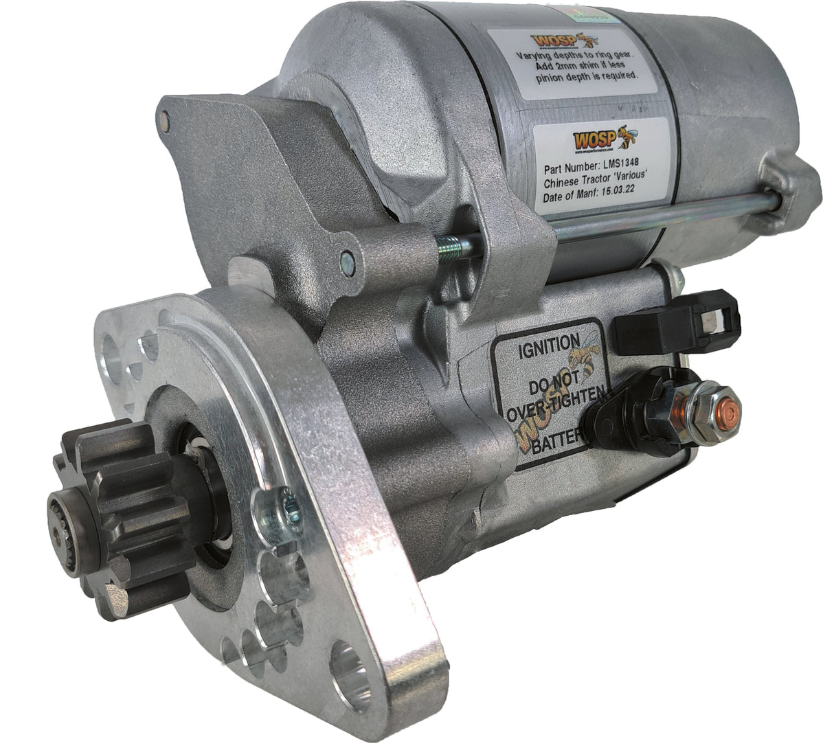 Wosp Siromer / Jinma / Zoomlion Chinese Tractor 'various' high torque starter motor (LMS1348)