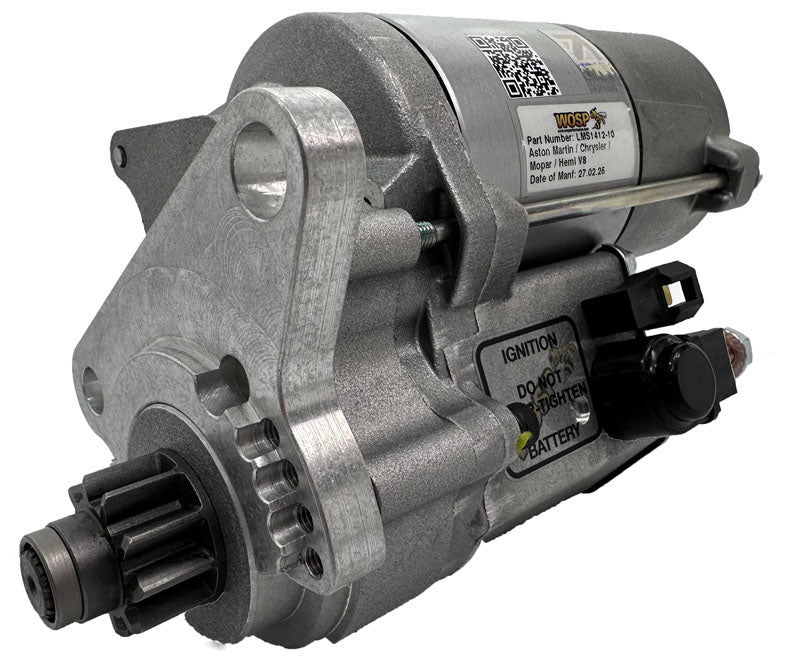 Wosp Aston Martin / Chrysler / Hemi / Mopar V8 (rotatable RH) super-duty starter motor (LMS1412-10)