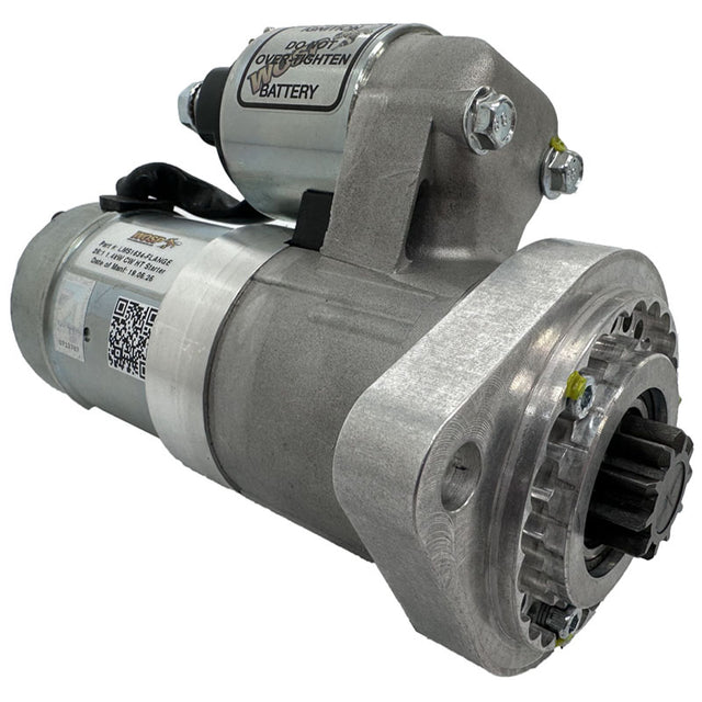 Wosp 1.4kW clockwise base model slimline starter motor (25:1 reduction) (Flange Mounted) (LMS1534-FLANGE)