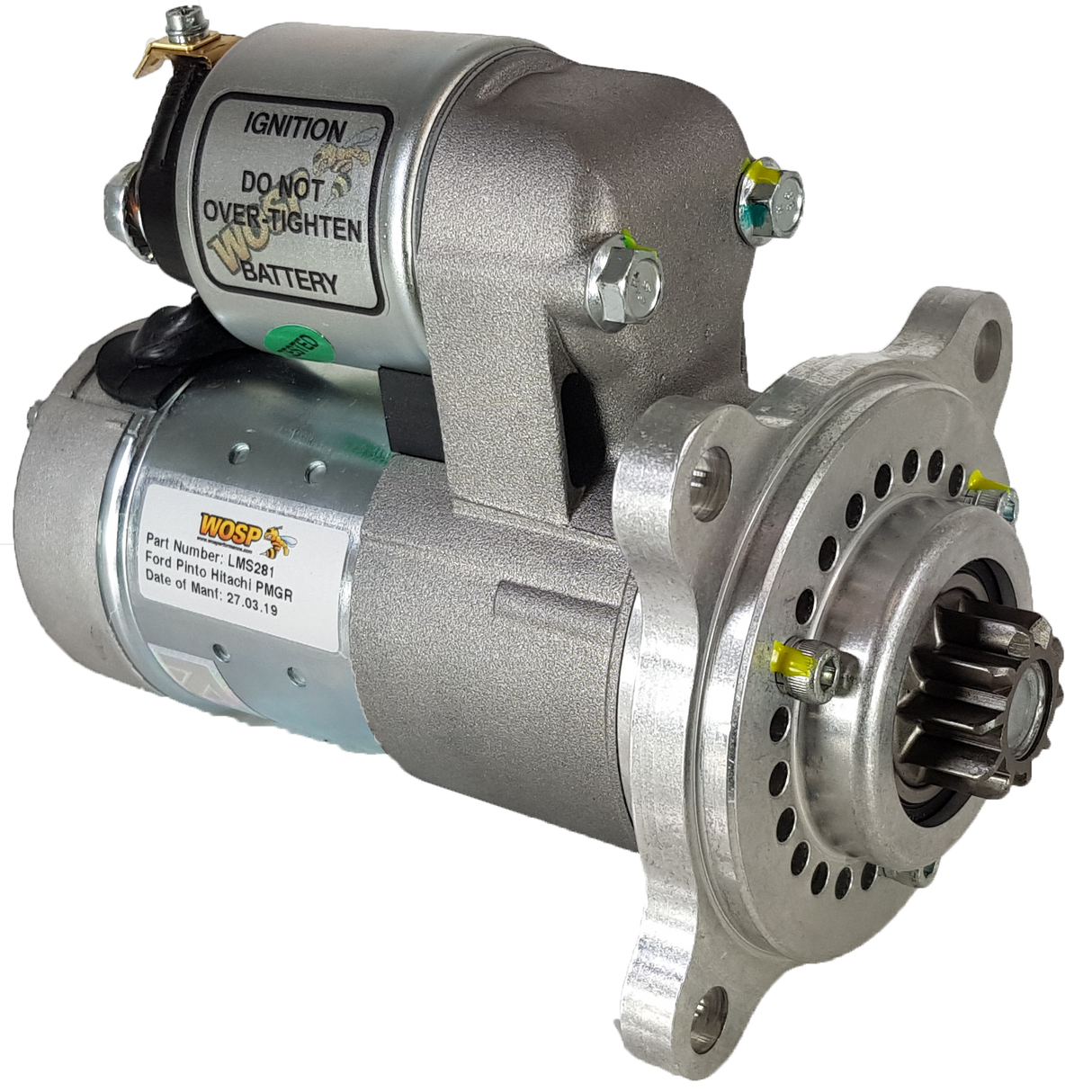 Wosp Ford Pinto (Standard 135 tooth ring gear) engine 'slimline' high torque starter motor (LMS281)