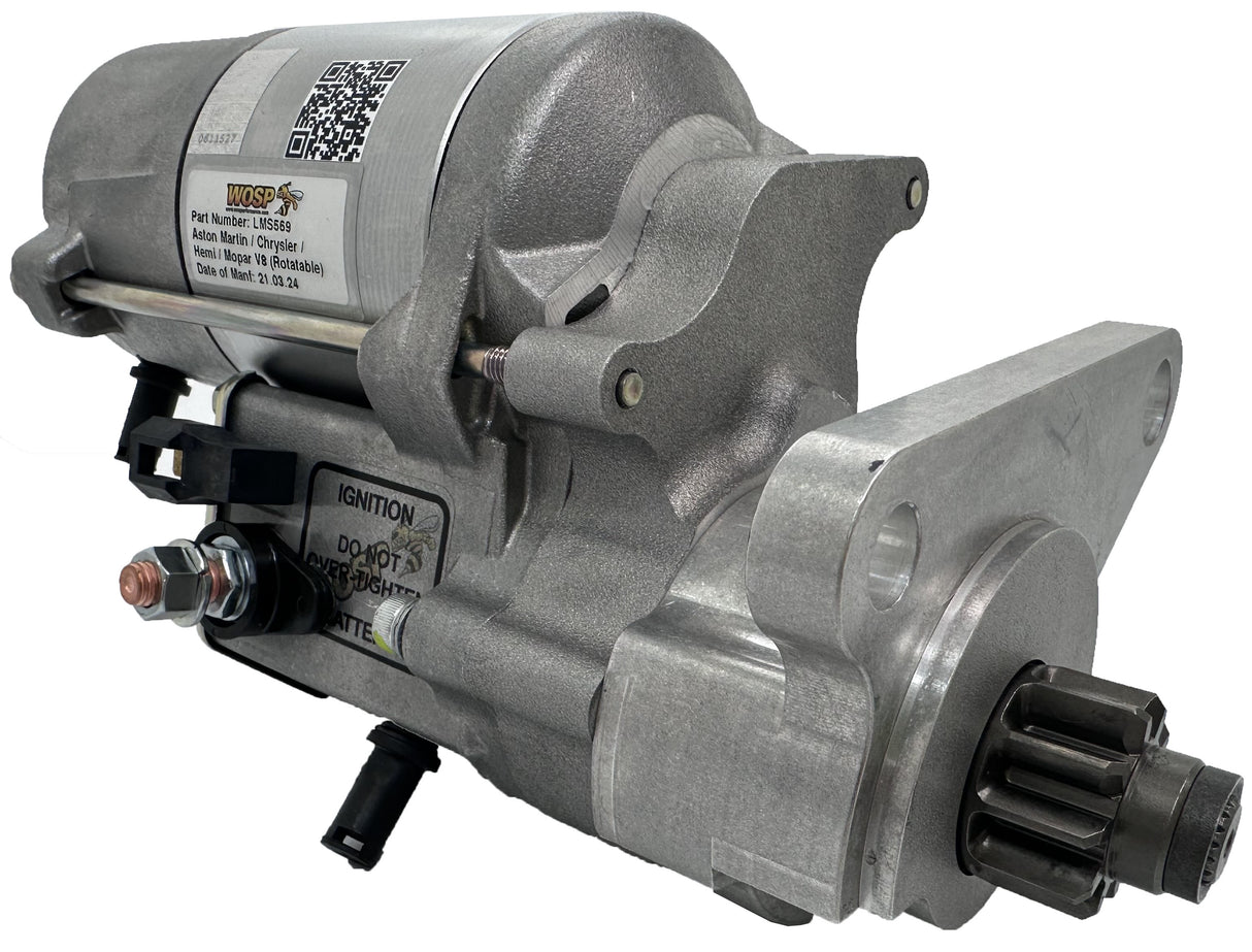 Wosp Aston Martin / Chrysler / Hemi / Mopar V8 (rotatable) super-duty starter motor (LMS569)