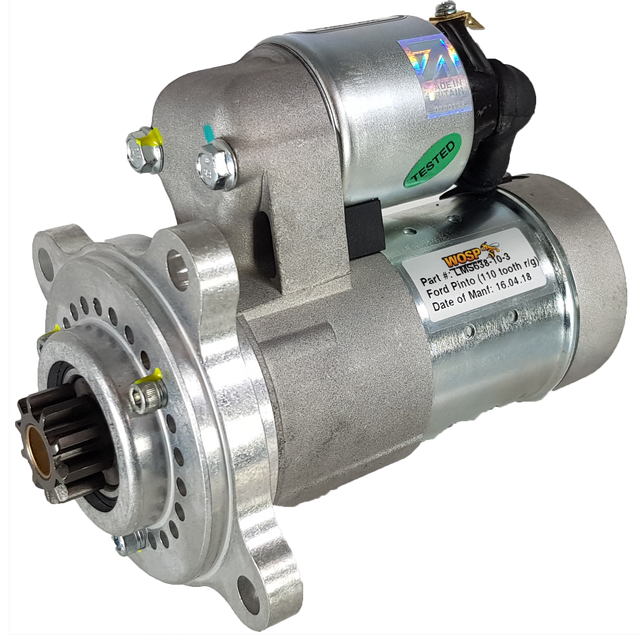 Wosp Ford Pinto engine (110 tooth ring gear) 10 tooth / 3 bolt slimline starter motor (LMS638-10-3)