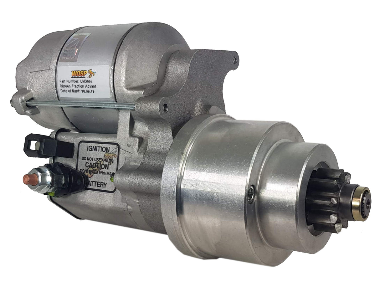 Wosp Citroen Traction Avant / Light 15 (4 cylinder) high torque starter motor (12 Volt) (LMS667)