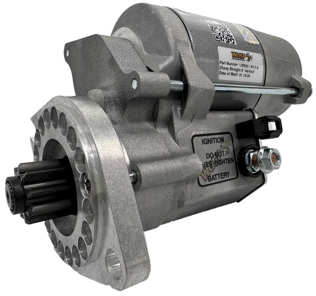 Wosp Chevrolet straight 6 'various' (139 tooth ring gear) high torque starter motor (6 Volt) (LMS931-6V-2.0)