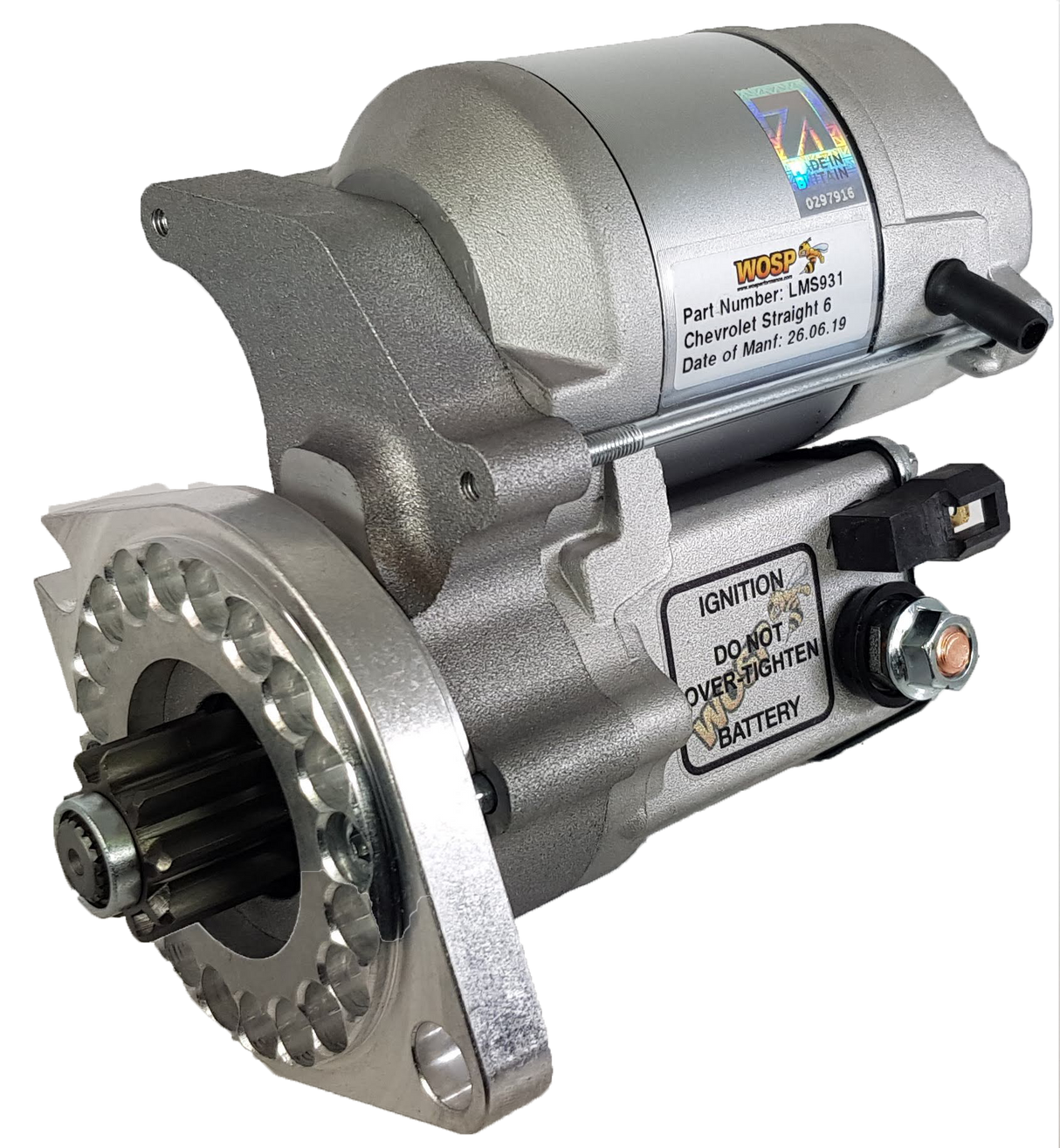 Wosp Chevrolet straight 6 'various' (139 tooth ring gear) high torque starter motor (LMS931)