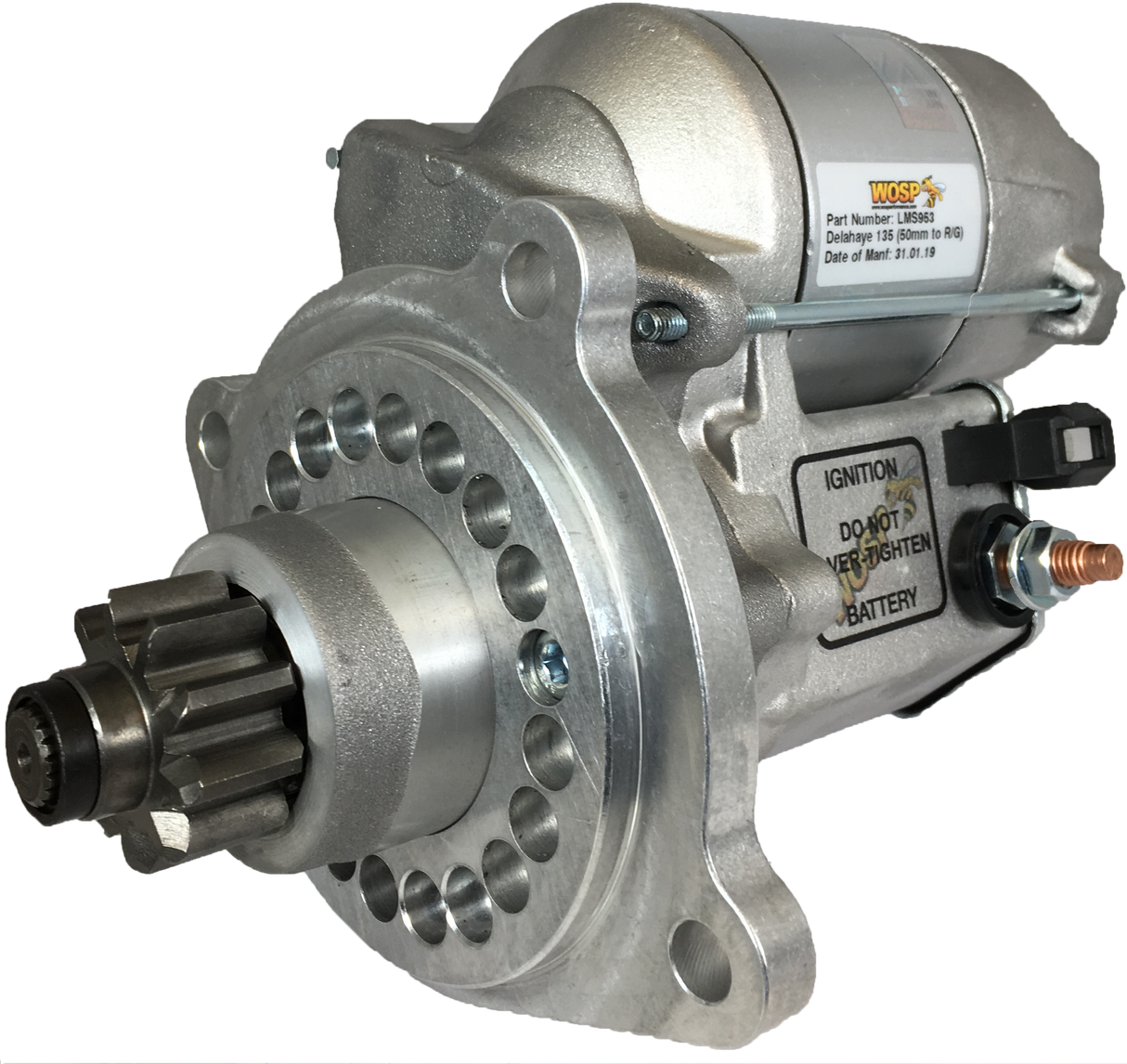 Wosp Delahaye 135 (short reach) high torque starter motor (LMS953)