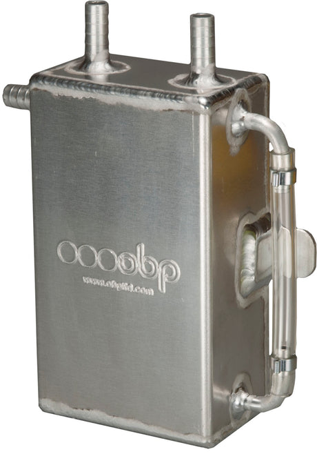 OBP 1 Litre Bulkhead Mount Oil Catch Can (Square)