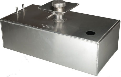 OBP 4 Gallon Square Aluminium Baffled Fuel Tank with 50mm Splash Bowl and Sender Hole