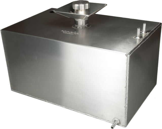 OBP 8 Gallon Square Aluminium Baffled Fuel Tank with 50mm Splash Bowl and Sender Hole