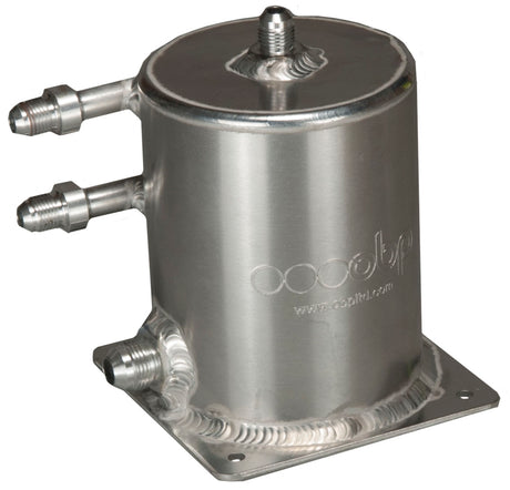 OBP 1 Litre Base Mount Fuel Swirl Pot with JIC Fittings