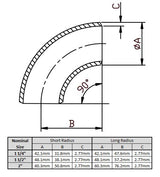 304 Stainless Steel Sch10 Bends (Manifold Construction)