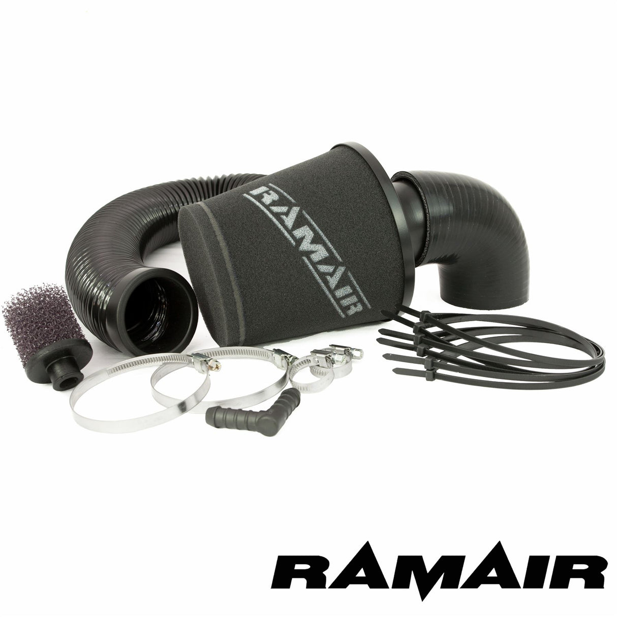Ramair Performance Foam Induction Kit for Ford Fiesta ST150 MK5 - Black Hose