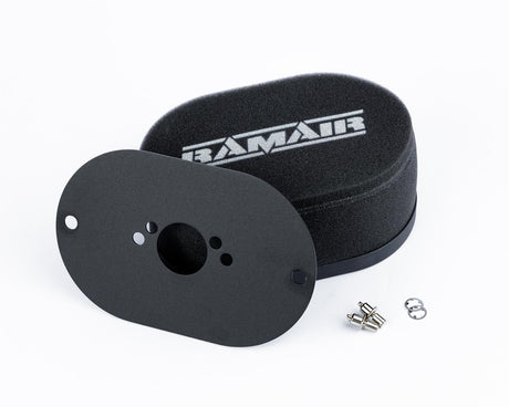 Ramair Carburettor Foam Air Filter with Baseplate to fit SU HS2 1.25in (32mm Mini Offset) - 100mm Internal Height